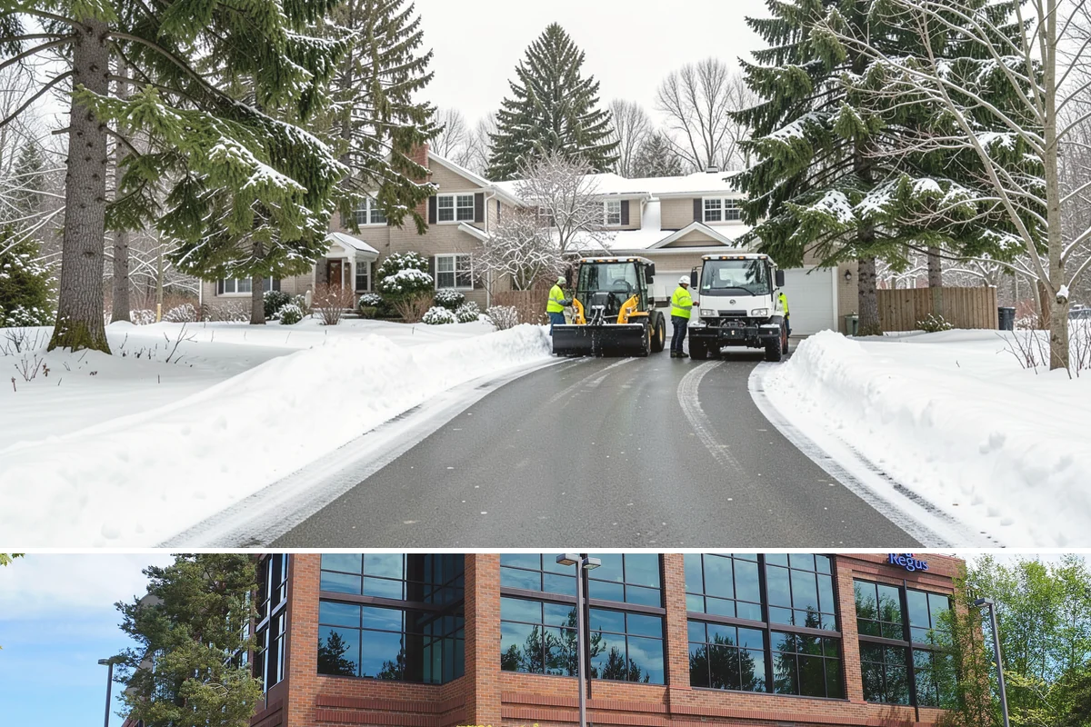 Retail Store Snow Plowing in Mountlake Terrace, Snohomish County, WA - Line up service before the holiday shopping season so a surprise storm never closes your doors.