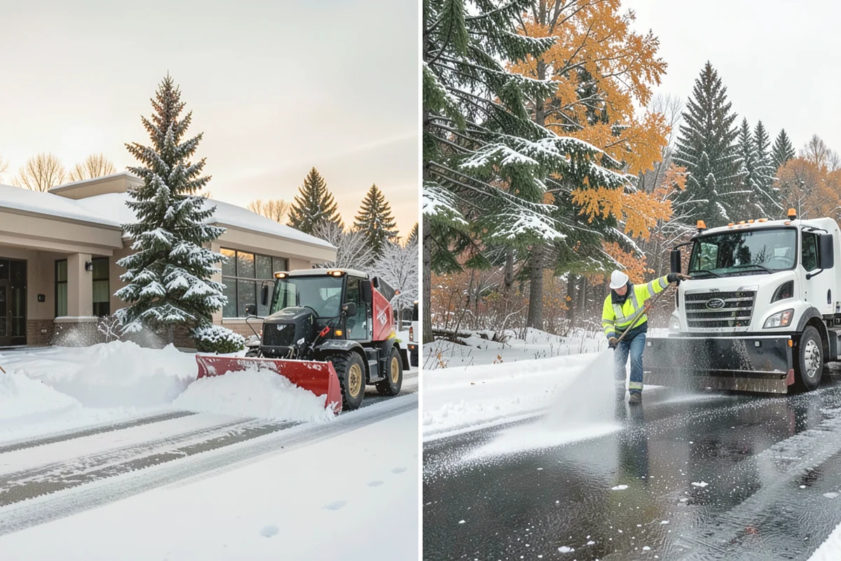 Retail Store Snow Plowing in Mukilteo, Snohomish County, WA - Set a pre-open completion time based on your store hours