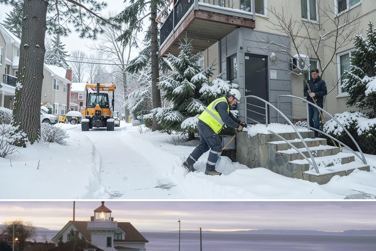 Retail Store Snow Plowing in Mukilteo, Snohomish County, WA - Line up service before the holiday shopping season so a surprise storm never closes your doors.