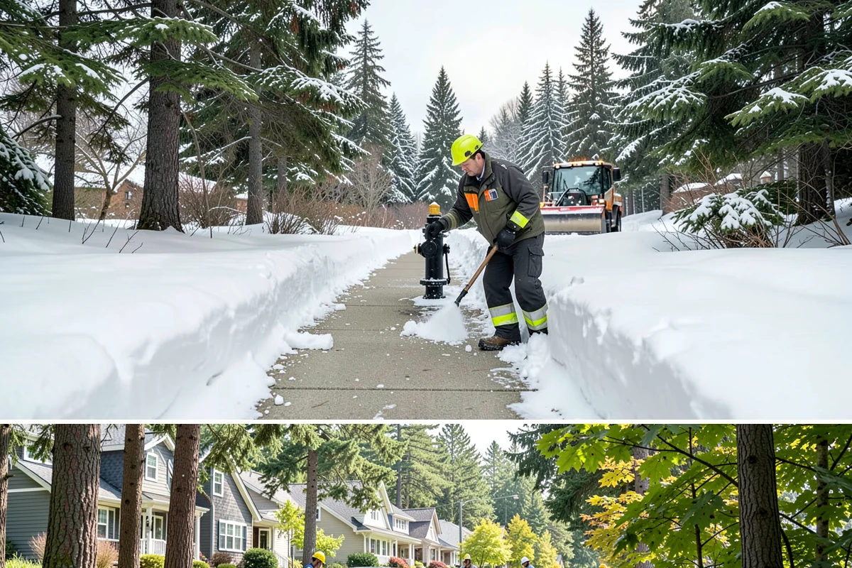 Retail Store Snow Plowing in Normandy Park, King County, WA - Line up service before the holiday shopping season so a surprise storm never closes your doors.