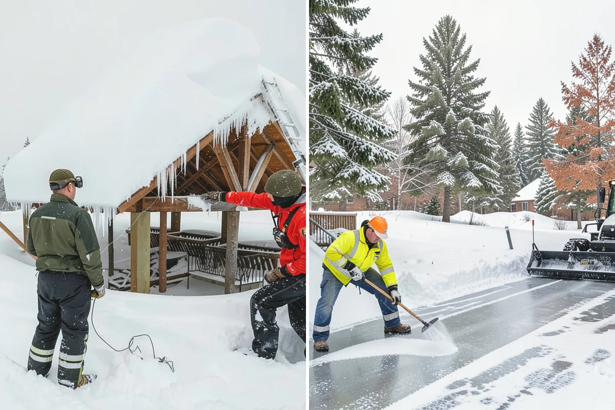 Retail Store Snow Plowing in North Bend, King County, WA - Set a pre-open completion time based on your store hours