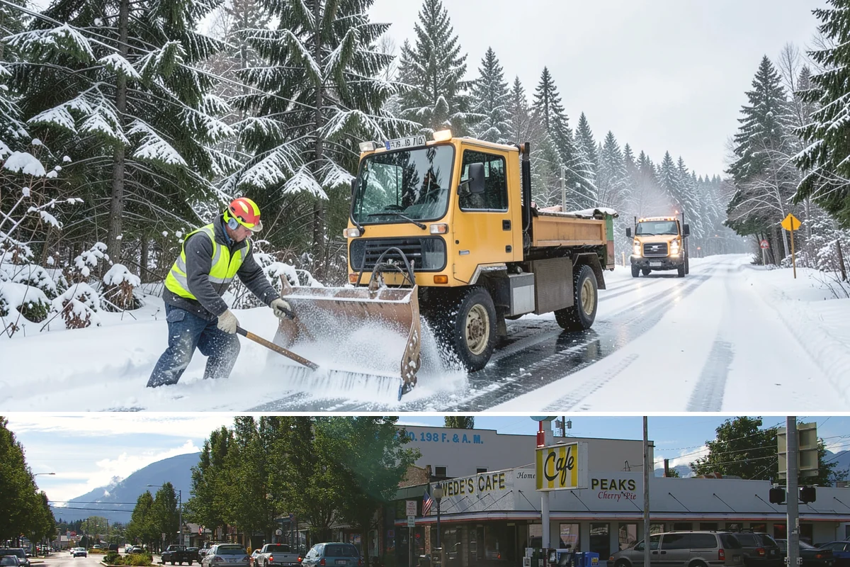 Retail Store Snow Plowing in North Bend, King County, WA - Line up service before the holiday shopping season so a surprise storm never closes your doors.