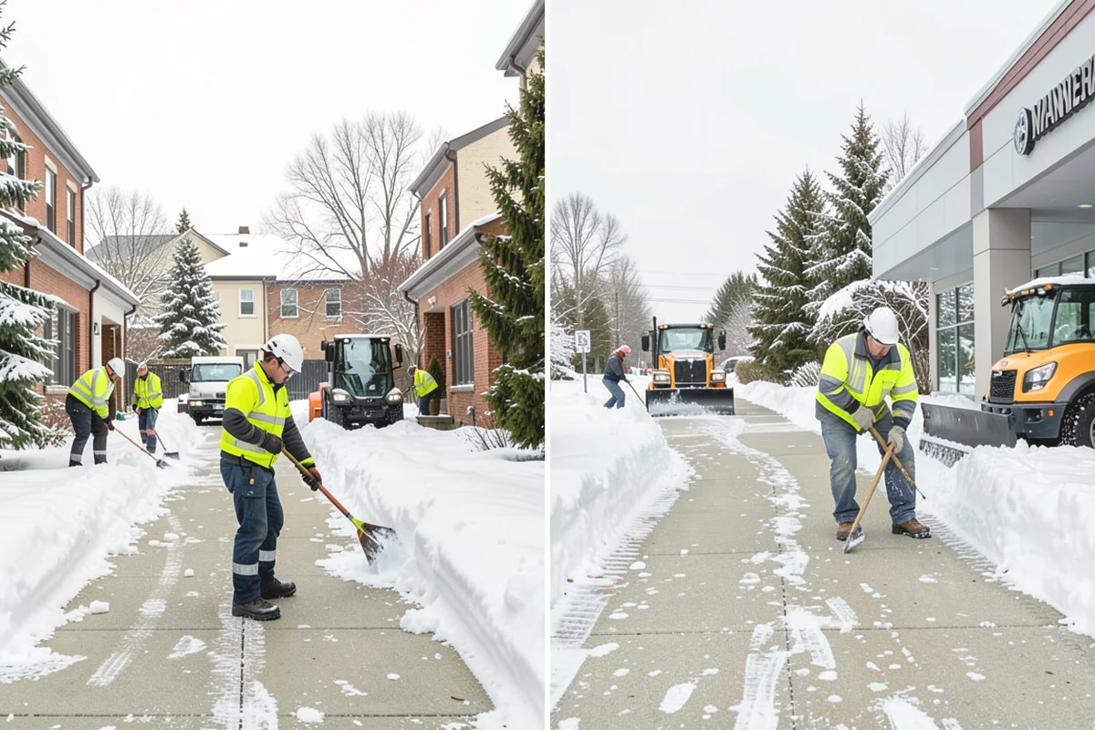 Retail Store Snow Plowing in Oak Harbor, Island County, WA - Set a pre-open completion time based on your store hours