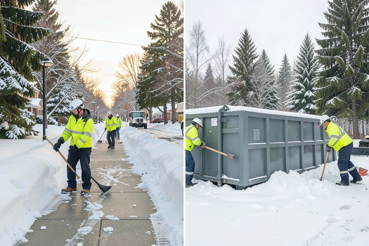 Retail Store Snow Plowing in Renton, King County, WA - Set a pre-open completion time based on your store hours