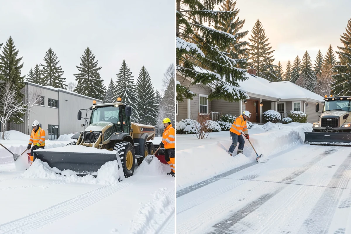 Retail Store Snow Plowing in Ruston, Pierce County, WA - Set a pre-open completion time based on your store hours