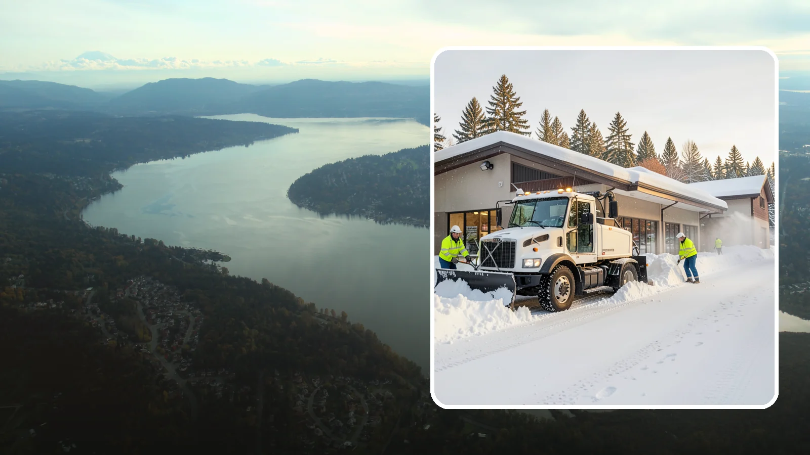 Retail Store Snow Plowing in Sammamish, King County, WA - We plow retail storefronts and customer lots before open so shoppers reach your doors on safe, clear pavement.