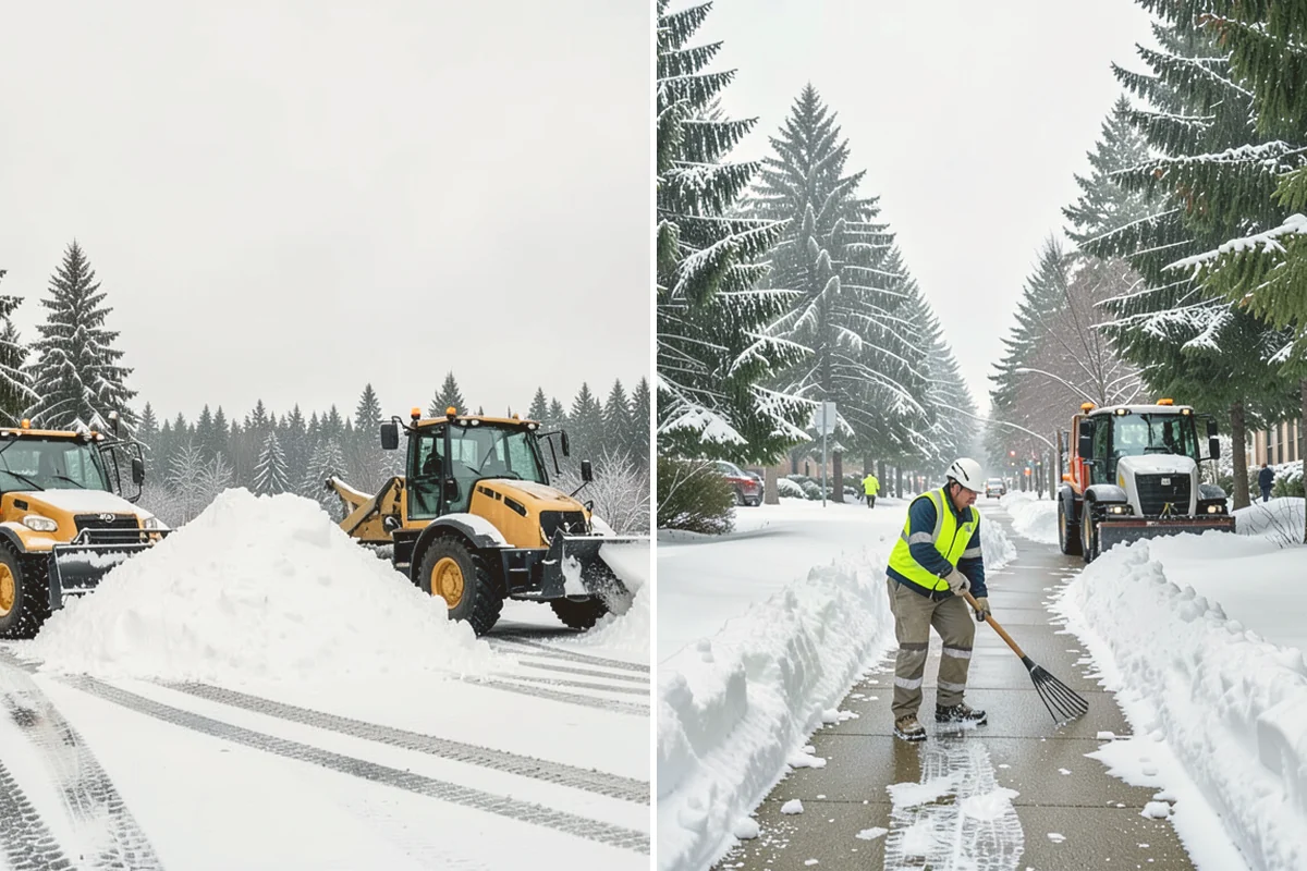 Retail Store Snow Plowing in Snohomish, Snohomish County, WA - Set a pre-open completion time based on your store hours