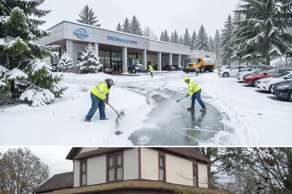 Retail Store Snow Plowing in Sumner, Pierce County, WA - Line up service before the holiday shopping season so a surprise storm never closes your doors.