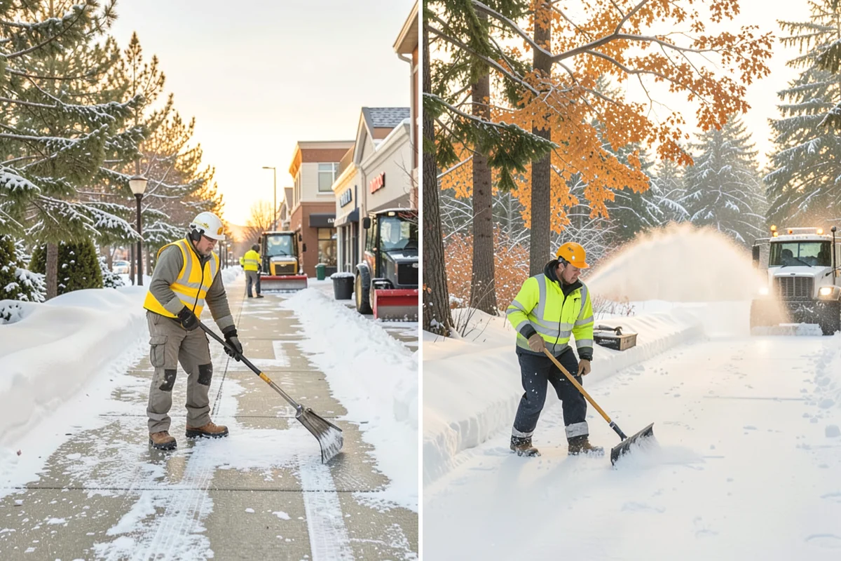 Retail Store Snow Plowing in Tukwila, King County, WA - Set a pre-open completion time based on your store hours