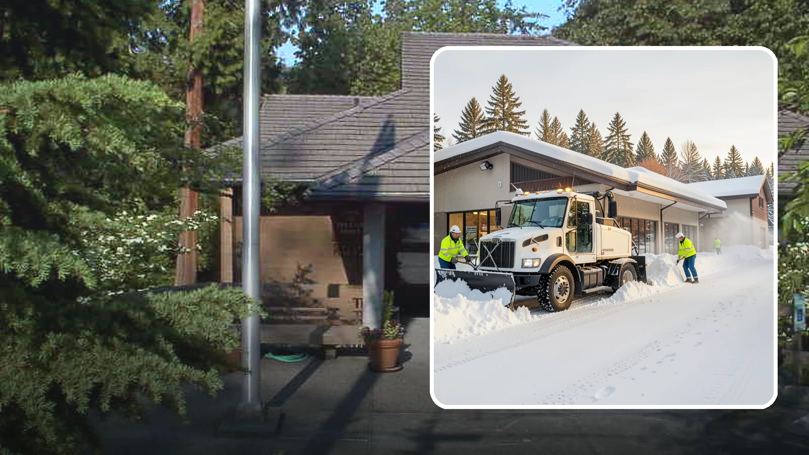 Retail Store Snow Plowing in Yarrow Point, King County, WA - We plow retail storefronts and customer lots before open so shoppers reach your doors on safe, clear pavement.