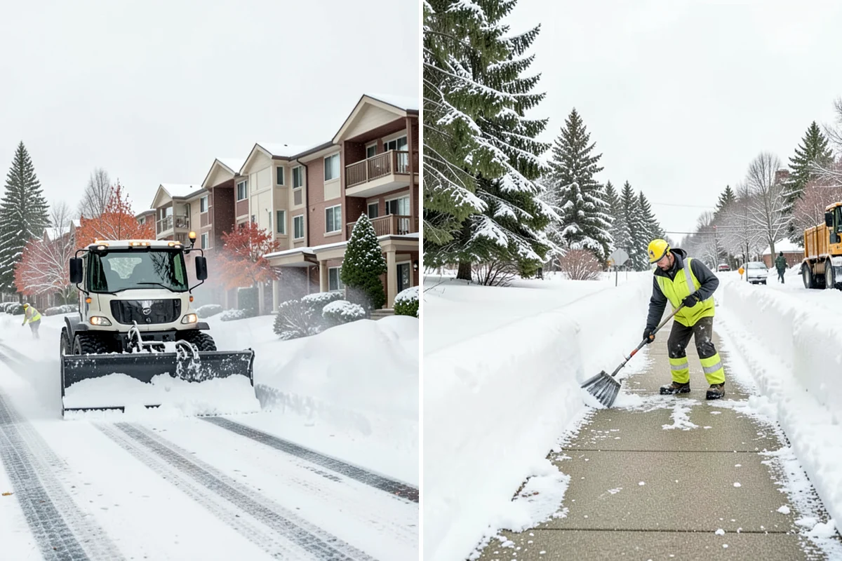 Rock Salt Application in Arlington, Snohomish County, WA - Clear loose snow by plow or shovel so salt contacts the ice layer directly