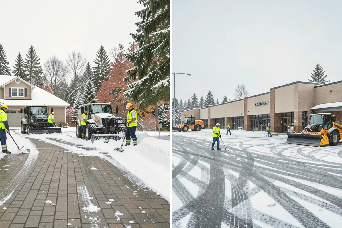 Rock Salt Application in Bellevue, King County, WA - Clear loose snow by plow or shovel so salt contacts the ice layer directly