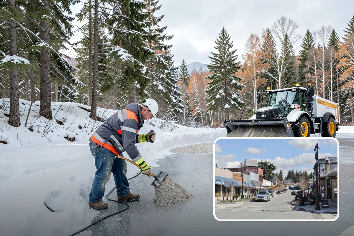 Rock Salt Application in Bothell, King County, WA - Fast, budget-friendly melting for the region's typical above-20-degree ice events