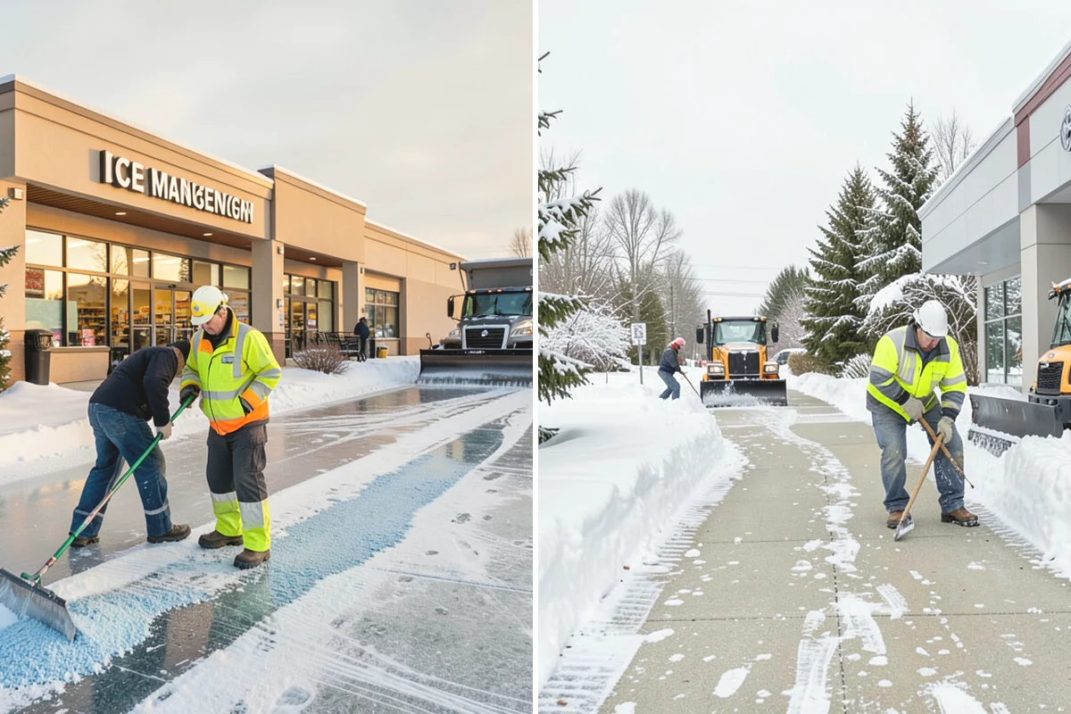 Rock Salt Application in Carnation, King County, WA - Clear loose snow by plow or shovel so salt contacts the ice layer directly