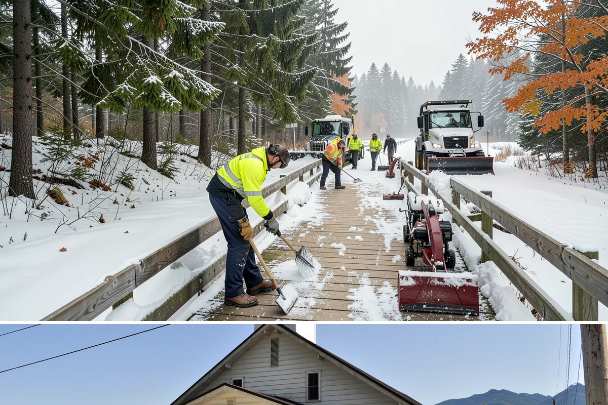 Rock Salt Application in Concrete, Skagit County, WA - Most rock salt work in Western Washington falls between late November and February during arctic outflow events and post-frontal...