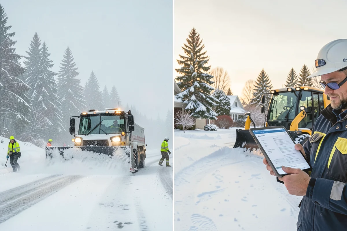 Rock Salt Application in Covington, King County, WA - Clear loose snow by plow or shovel so salt contacts the ice layer directly