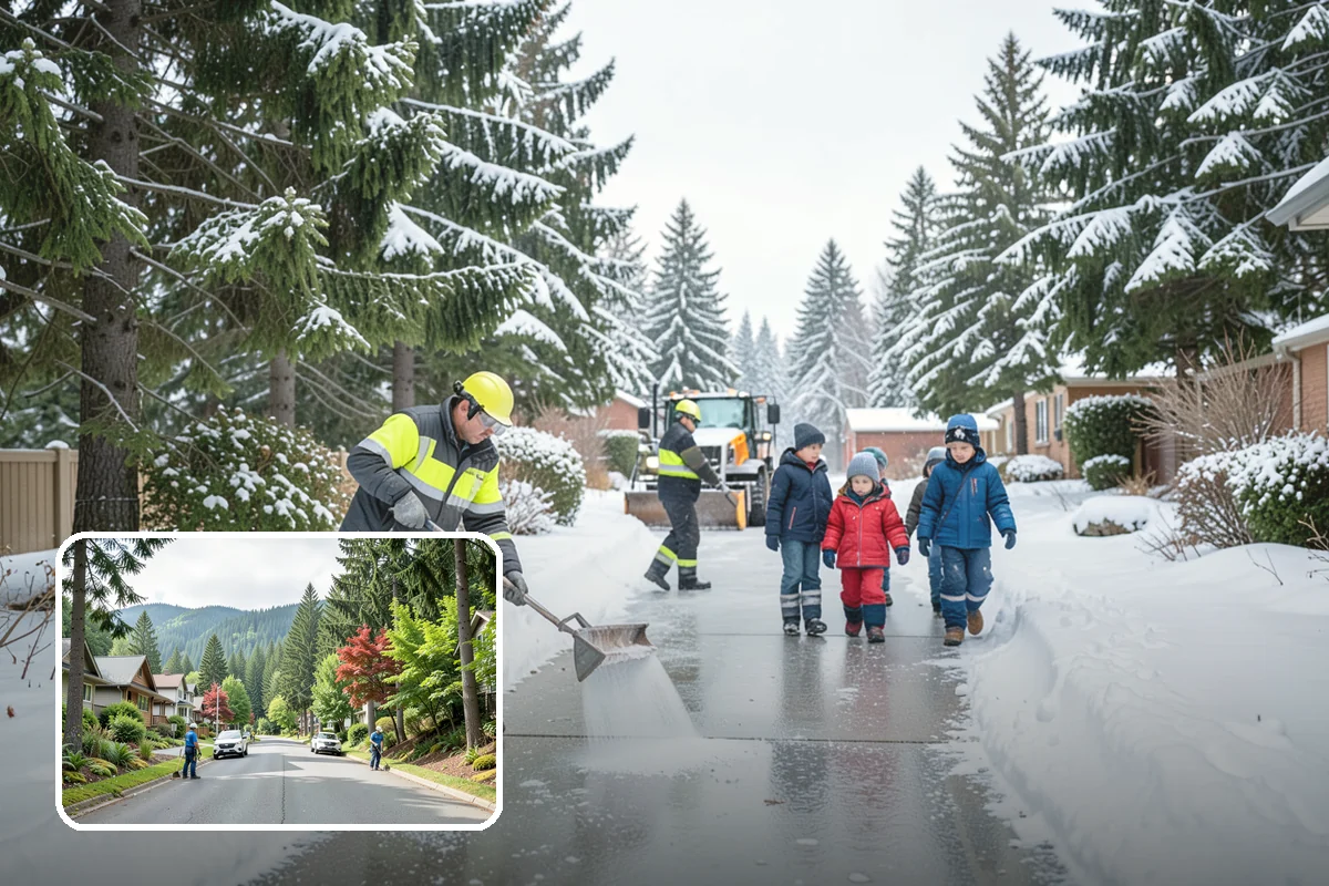 Rock Salt Application in Darrington, Snohomish County, WA - Fast, budget-friendly melting for the region's typical above-20-degree ice events