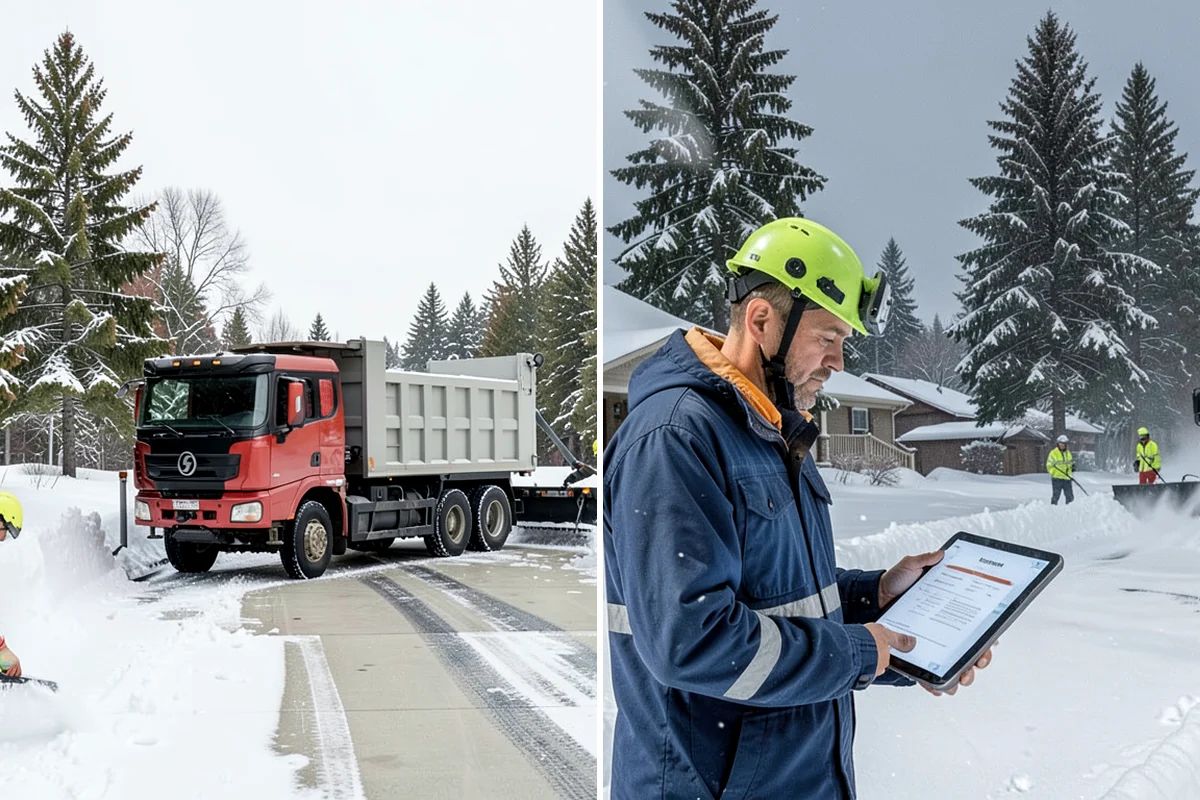 Rock Salt Application in DuPont, Pierce County, WA - Clear loose snow by plow or shovel so salt contacts the ice layer directly