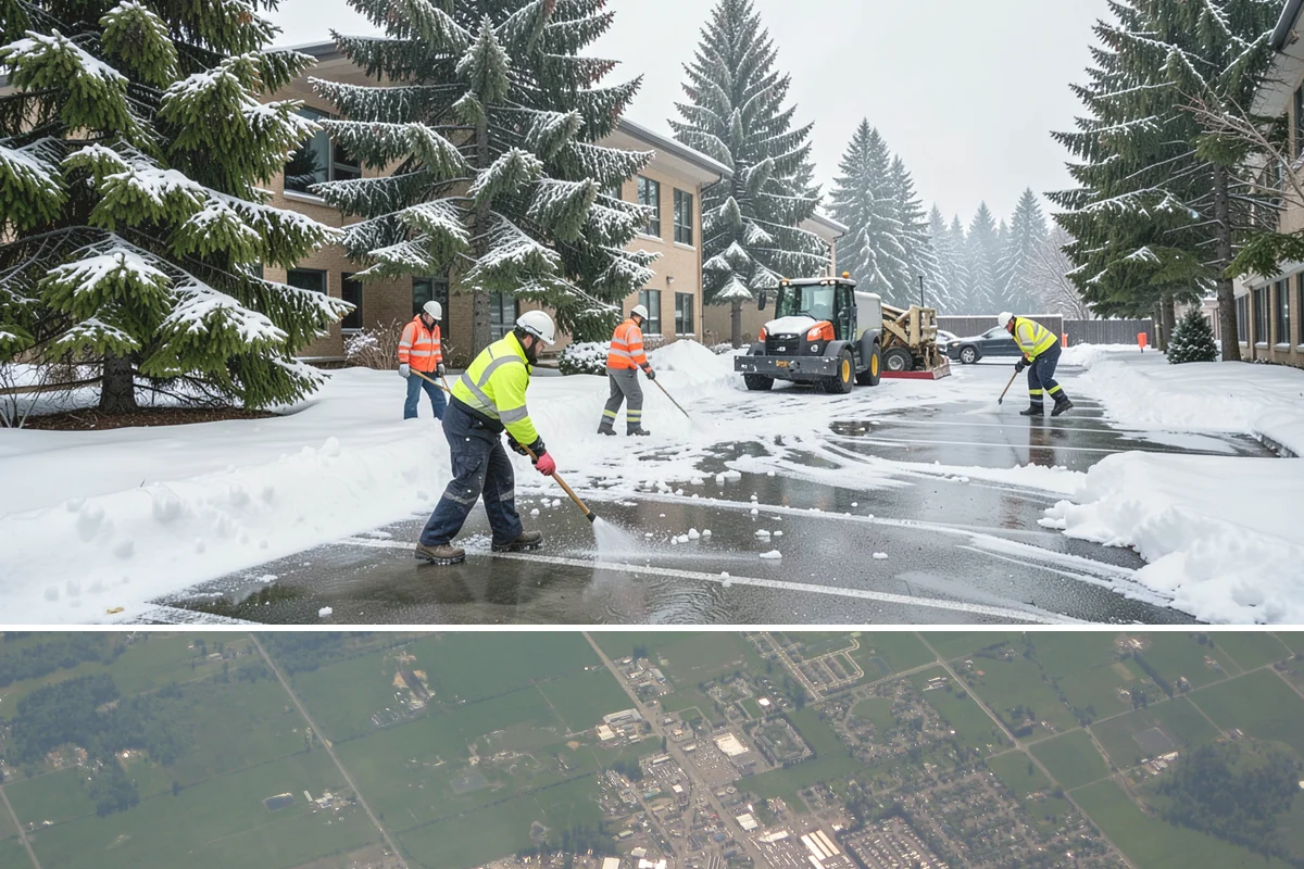 Rock Salt Application in Enumclaw, King County, WA - Most rock salt work in Western Washington falls between late November and February during arctic outflow events and post-frontal...
