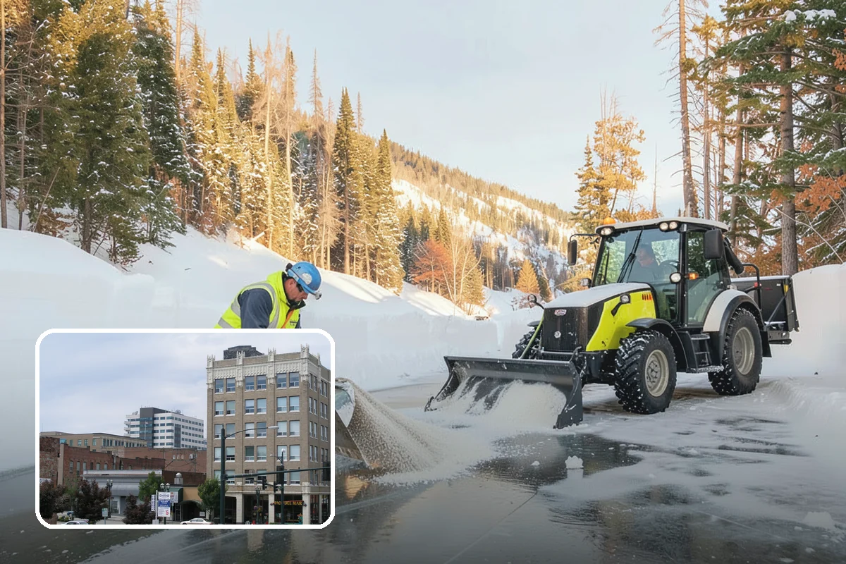 Rock Salt Application in Everett, Snohomish County, WA - Fast, budget-friendly melting for the region's typical above-20-degree ice events