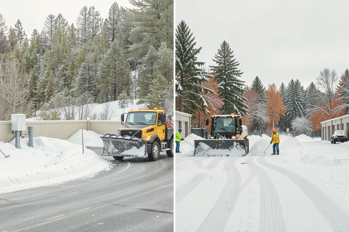 Rock Salt Application in Fife, Pierce County, WA - Clear loose snow by plow or shovel so salt contacts the ice layer directly