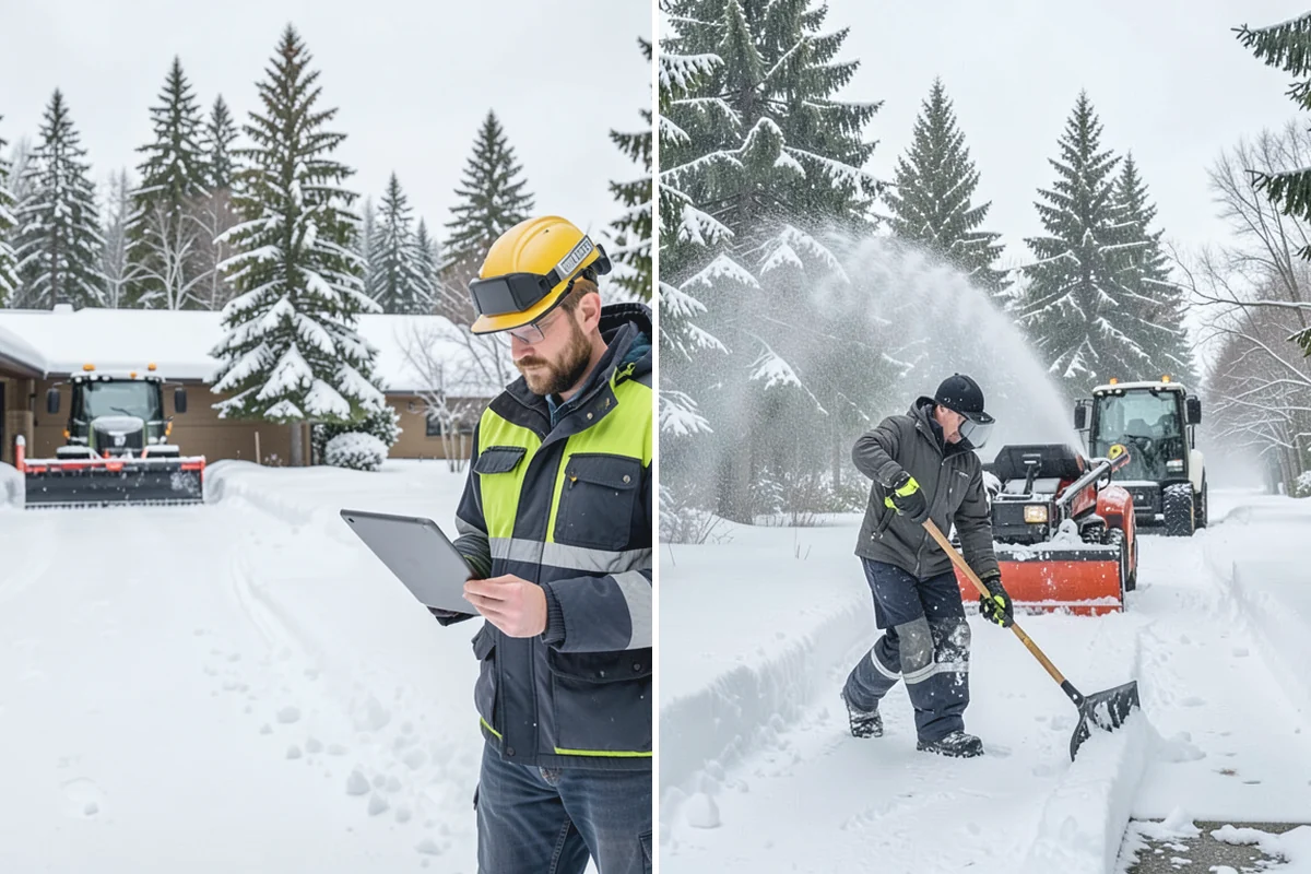 Rock Salt Application in Hamilton, Skagit County, WA - Clear loose snow by plow or shovel so salt contacts the ice layer directly