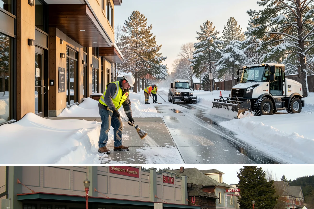 Rock Salt Application in Issaquah, King County, WA - Most rock salt work in Western Washington falls between late November and February during arctic outflow events and post-frontal...