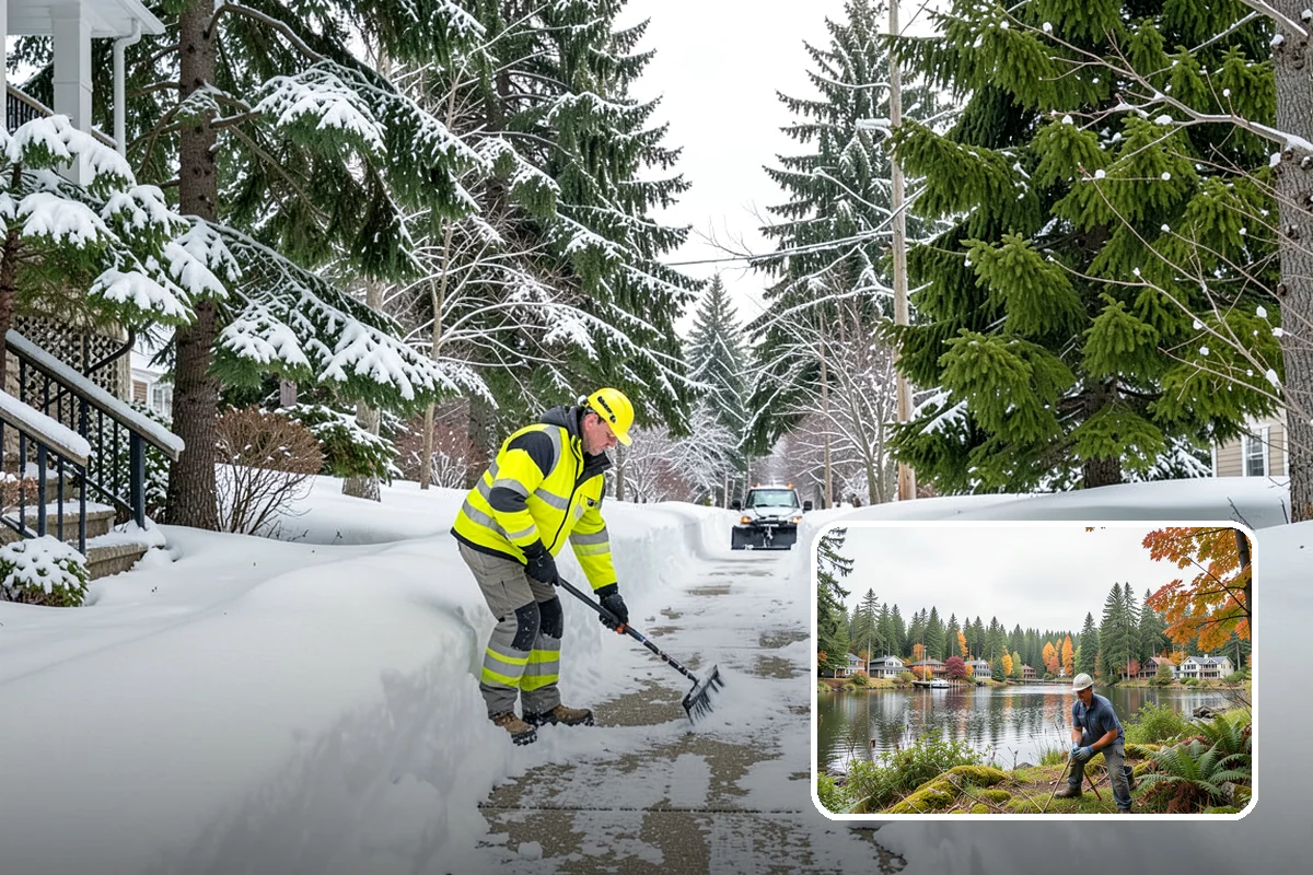 Rock Salt Application in La Conner, Skagit County, WA - Fast, budget-friendly melting for the region's typical above-20-degree ice events