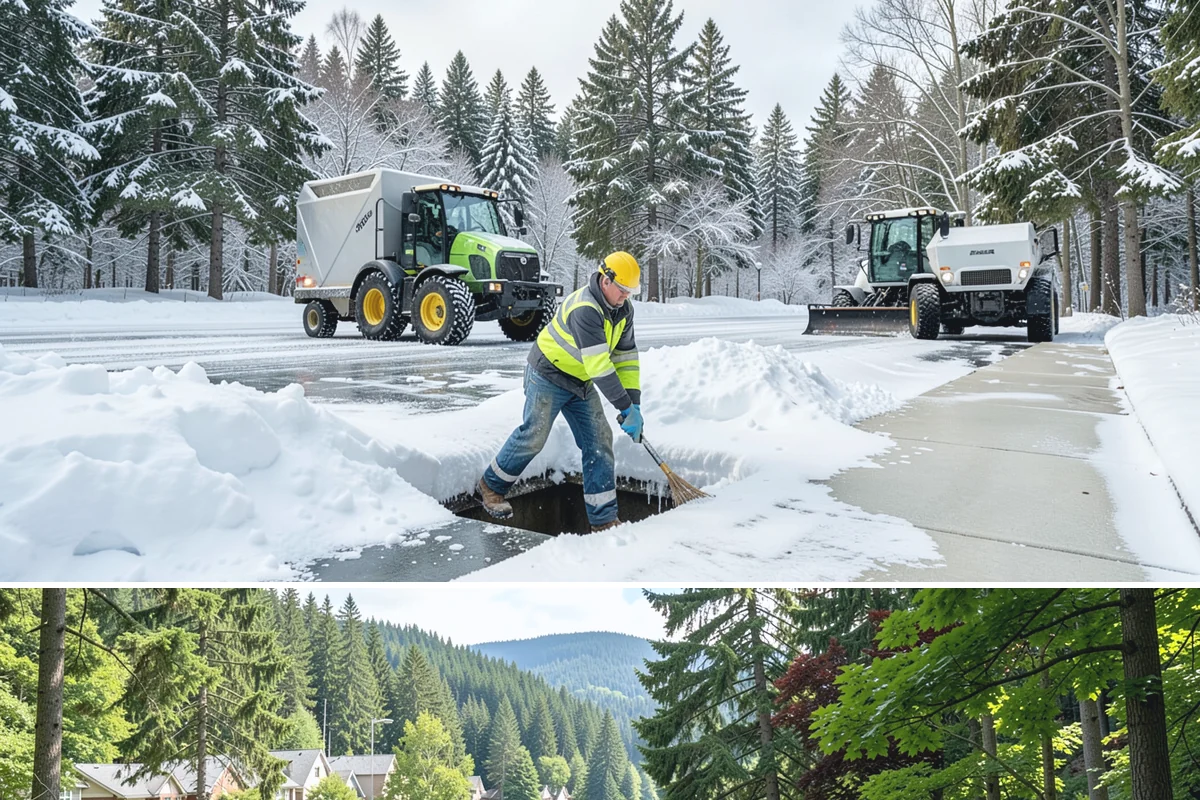 Rock Salt Application in Lake Forest Park, King County, WA - Most rock salt work in Western Washington falls between late November and February during arctic outflow events and post-frontal...