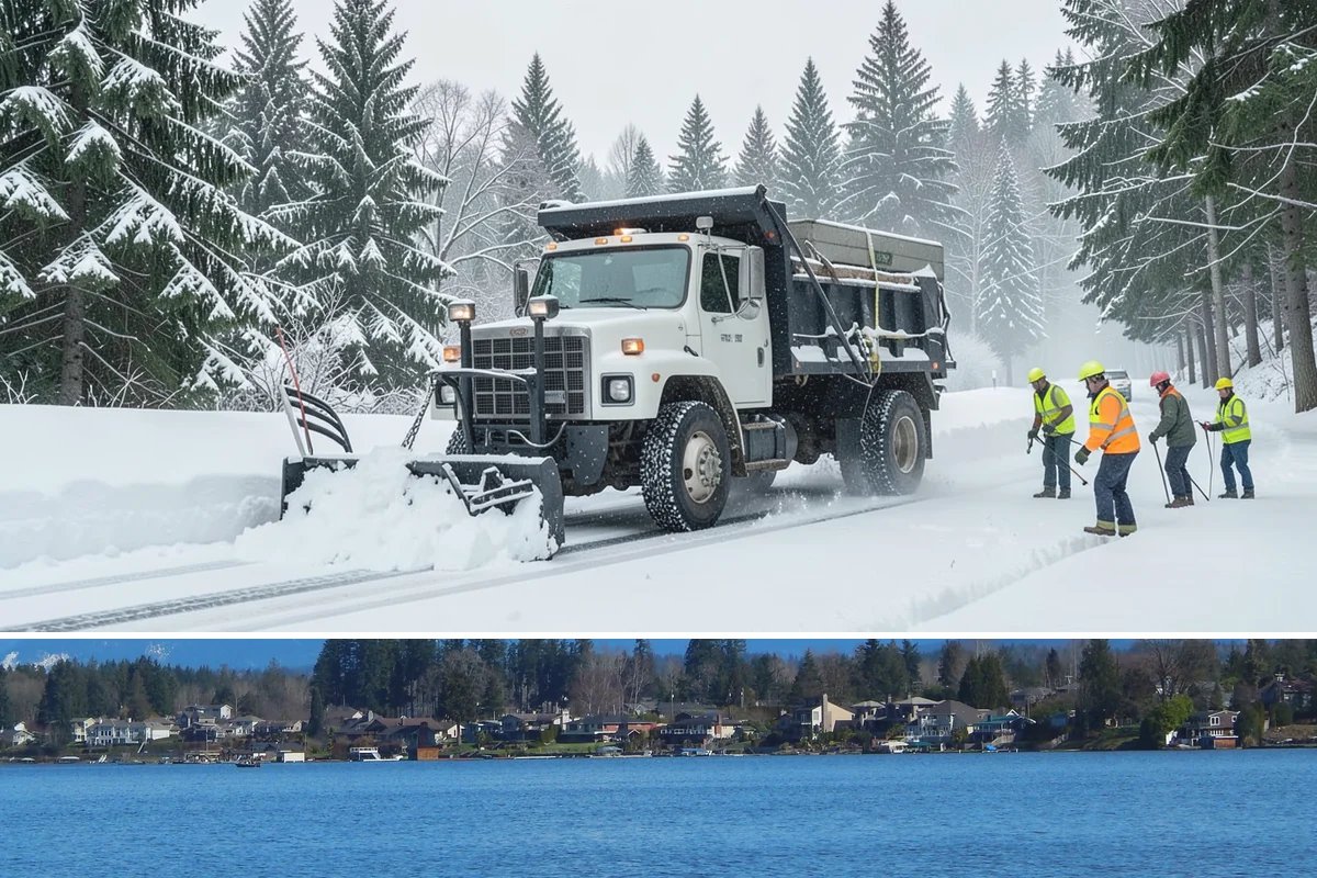 Rock Salt Application in Lake Stevens, Snohomish County, WA - Most rock salt work in Western Washington falls between late November and February during arctic outflow events and post-frontal...