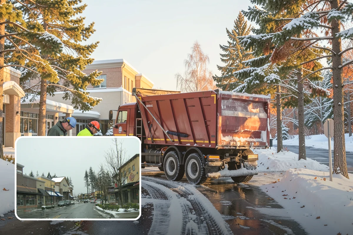 Rock Salt Application in Mill Creek, Snohomish County, WA - Fast, budget-friendly melting for the region's typical above-20-degree ice events