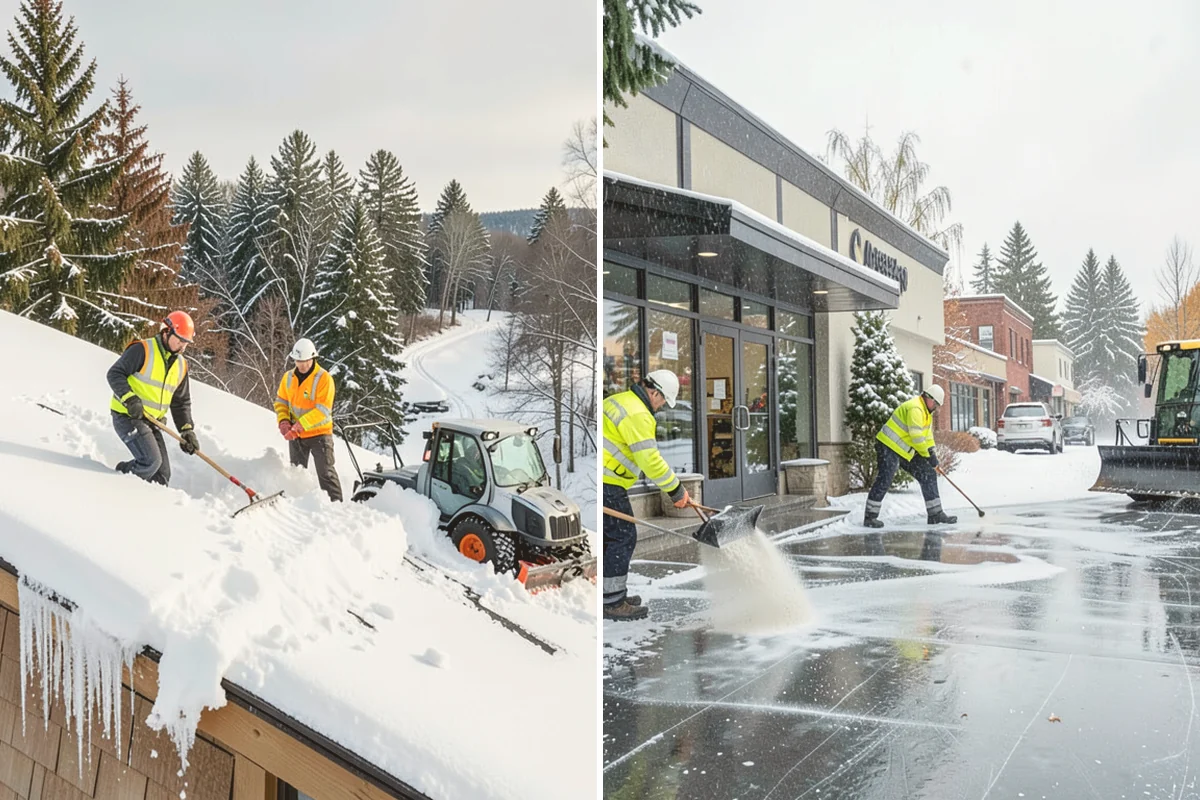 Rock Salt Application in Milton, King County, WA - Clear loose snow by plow or shovel so salt contacts the ice layer directly