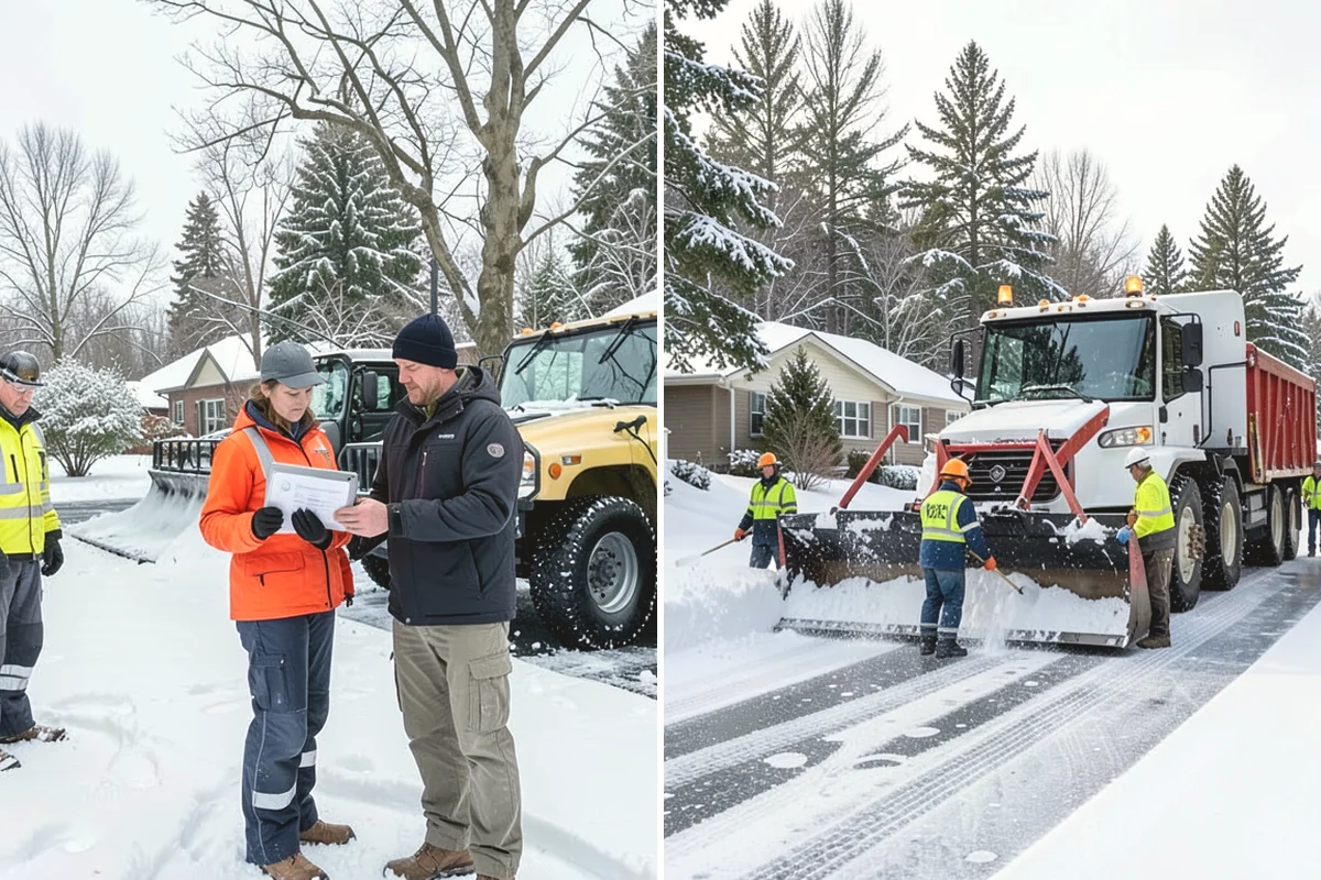 Rock Salt Application in Monroe, Snohomish County, WA - Clear loose snow by plow or shovel so salt contacts the ice layer directly