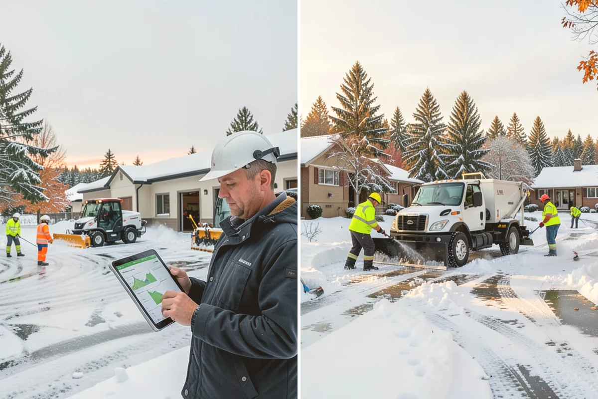 Rock Salt Application in Mount Vernon, Skagit County, WA - Clear loose snow by plow or shovel so salt contacts the ice layer directly