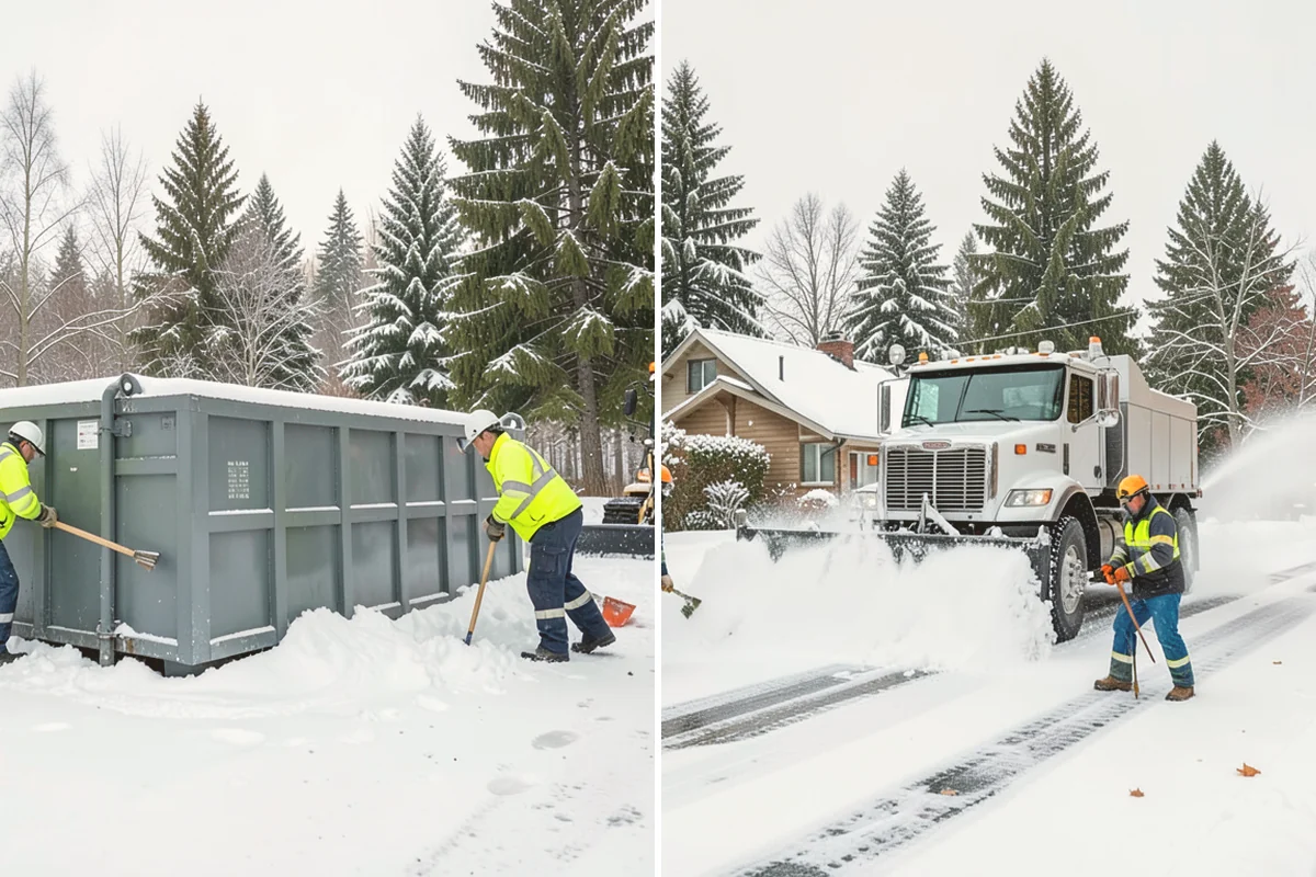 Rock Salt Application in Newcastle, King County, WA - Clear loose snow by plow or shovel so salt contacts the ice layer directly