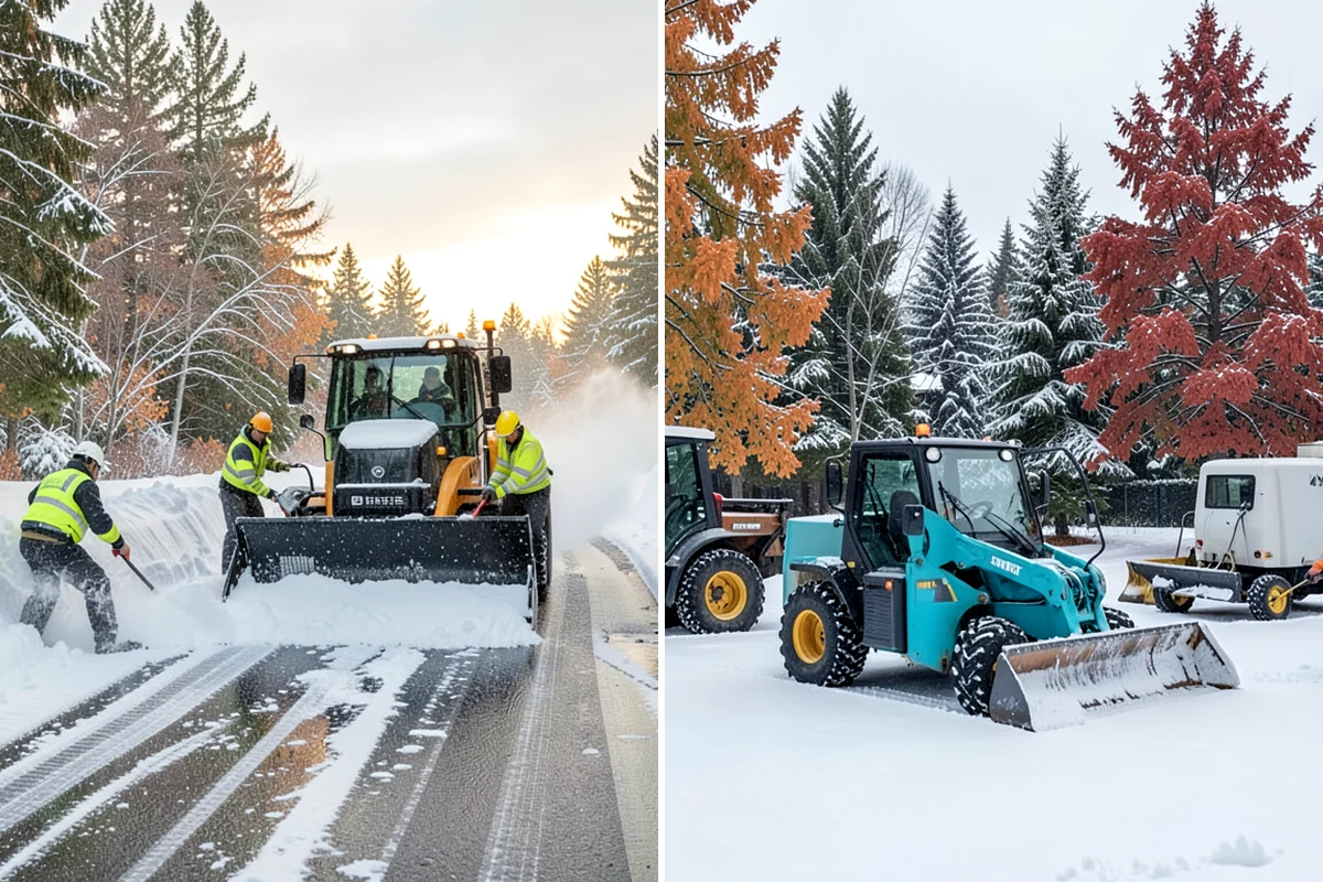 Rock Salt Application in Normandy Park, King County, WA - Clear loose snow by plow or shovel so salt contacts the ice layer directly