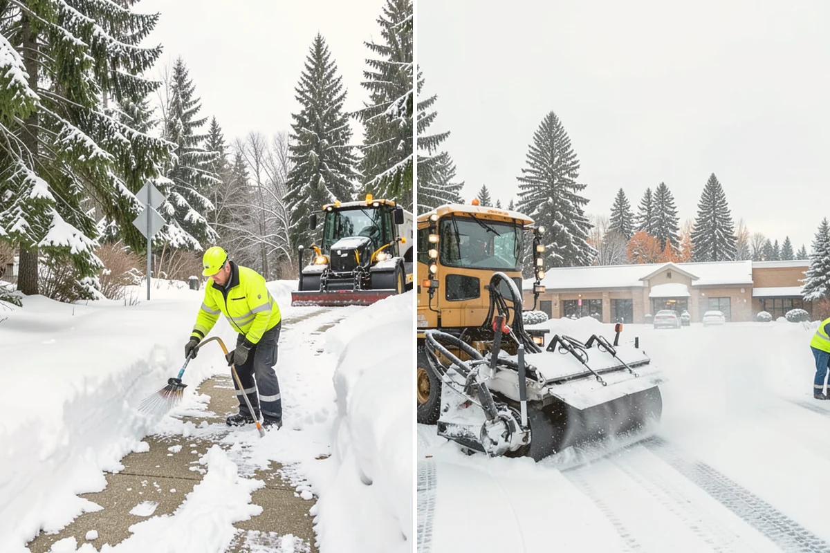 Rock Salt Application in Orting, Pierce County, WA - Clear loose snow by plow or shovel so salt contacts the ice layer directly