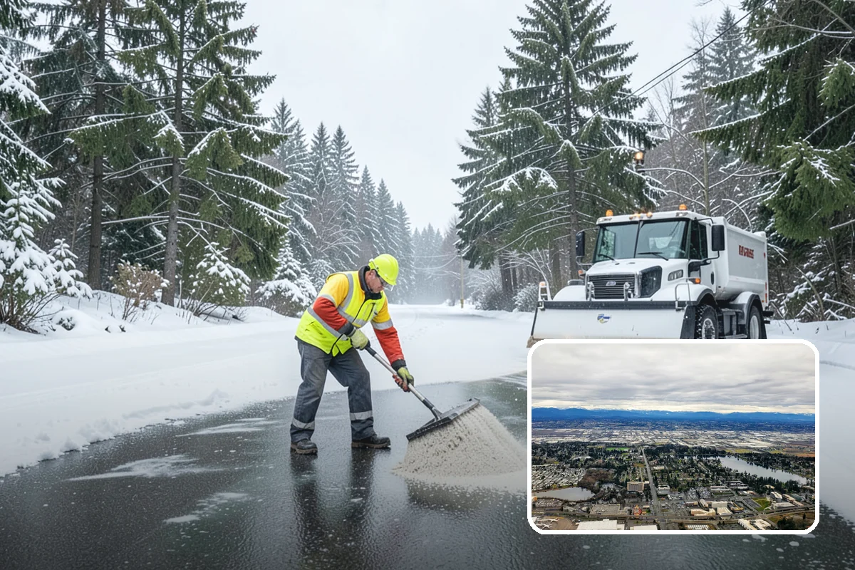 Rock Salt Application in SeaTac, King County, WA - Fast, budget-friendly melting for the region's typical above-20-degree ice events