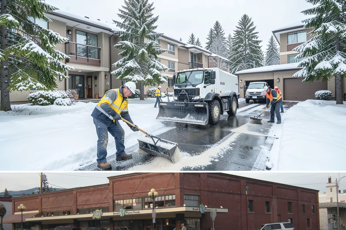 Rock Salt Application in Sedro-Woolley, Skagit County, WA - Most rock salt work in Western Washington falls between late November and February during arctic outflow events and post-frontal...