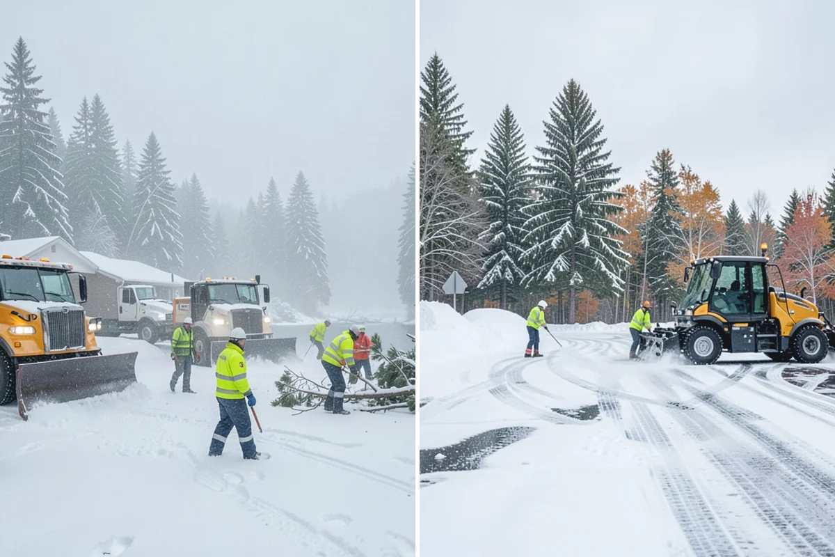 Rock Salt Application in Skykomish, King County, WA - Clear loose snow by plow or shovel so salt contacts the ice layer directly