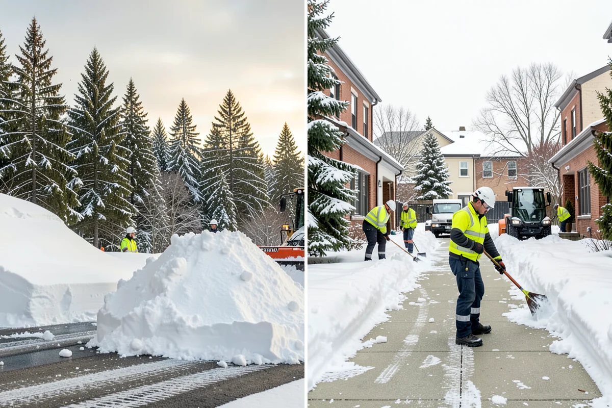 Rock Salt Application in Snoqualmie, King County, WA - Clear loose snow by plow or shovel so salt contacts the ice layer directly