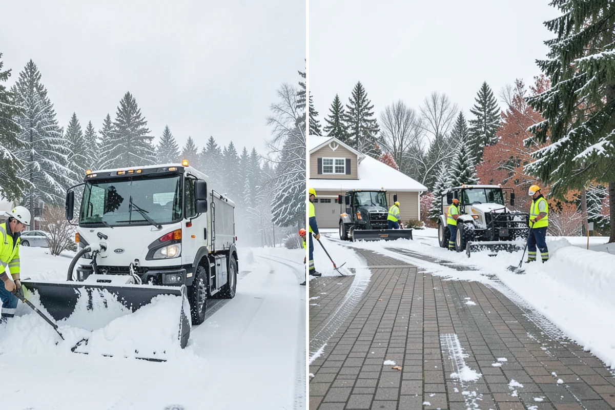 Rock Salt Application in Sumner, Pierce County, WA - Clear loose snow by plow or shovel so salt contacts the ice layer directly