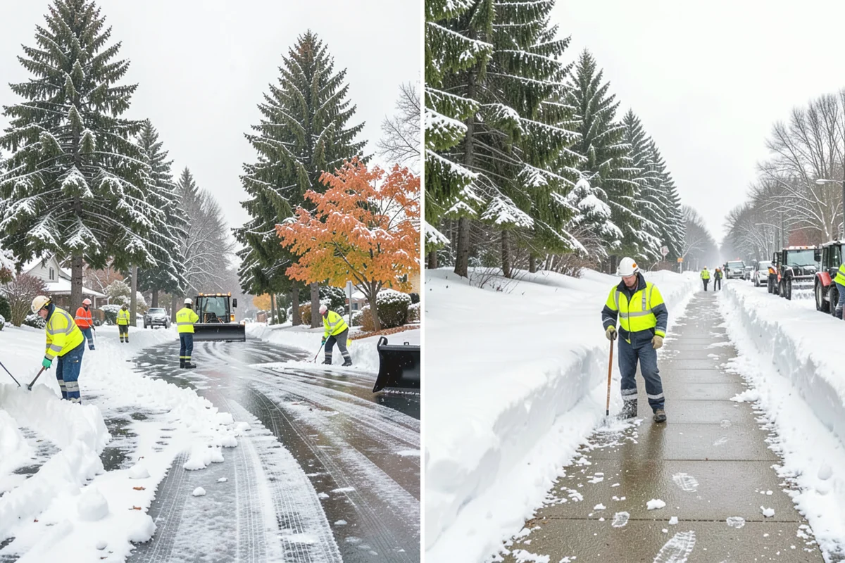 Rock Salt Application in University Place, Pierce County, WA - Clear loose snow by plow or shovel so salt contacts the ice layer directly