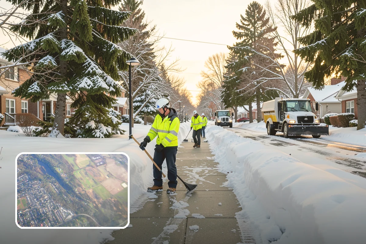 Roof Access Snow Clearing in Algona, King County, WA - Keeps rooftop equipment serviceable through winter
