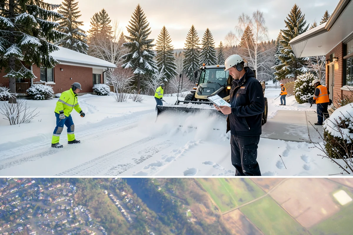 Roof Access Snow Clearing in Algona, King County, WA - Roof access clearing is most needed after the heavy, wet snowfalls that occasionally blanket the lowlands from December through...