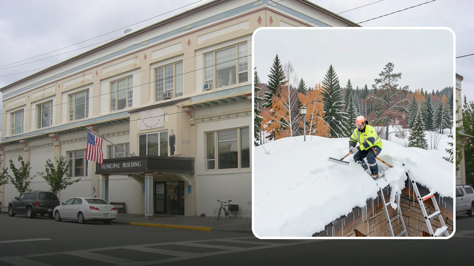 Roof Access Snow Clearing in Anacortes, Skagit County, WA - We clear snow from rooftop access points, ladders, and hatches so maintenance and emergency crews can safely reach equipment...