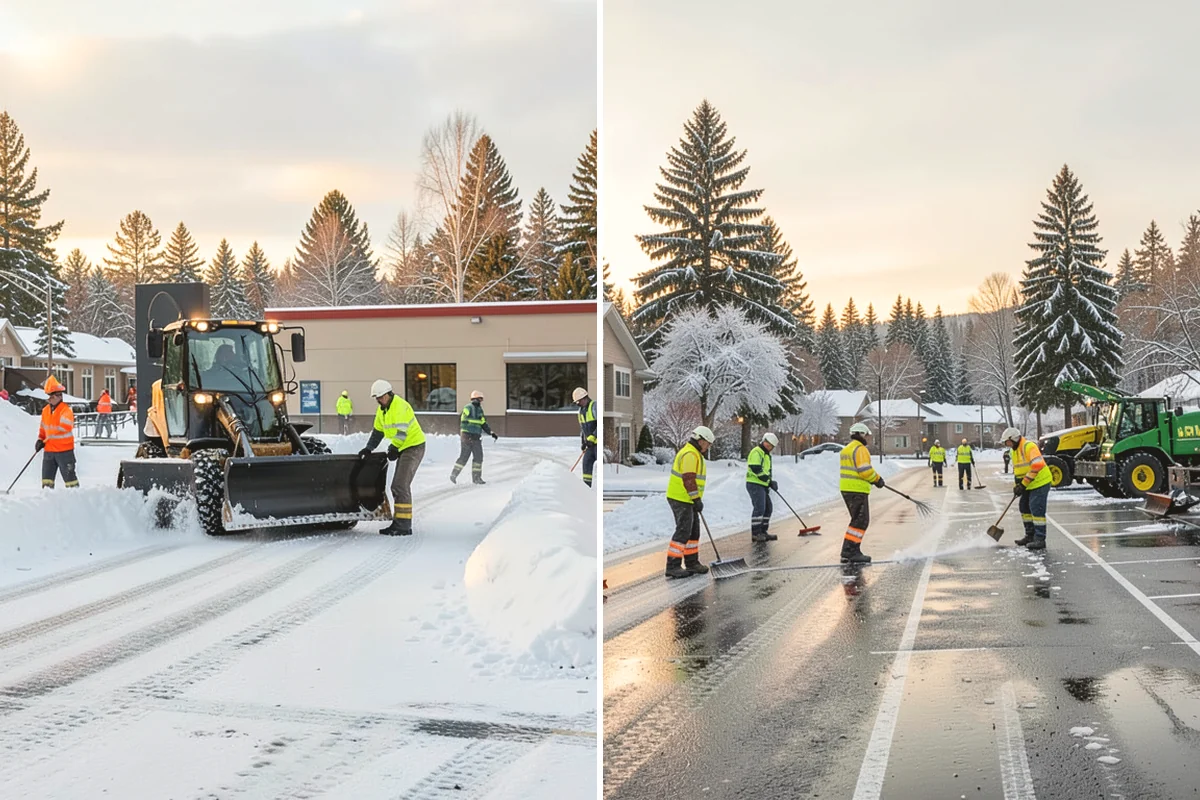 Roof Access Snow Clearing in Anacortes, Skagit County, WA - We assess the access route, ladder, and hatch condition