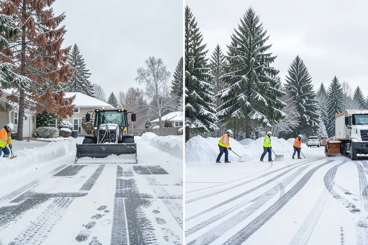 Roof Access Snow Clearing in Auburn, King County, WA - We assess the access route, ladder, and hatch condition