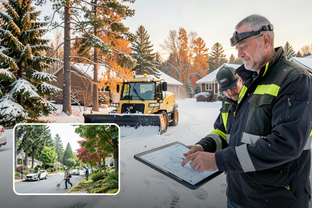 Roof Access Snow Clearing in Beaux Arts Village, King County, WA - Keeps rooftop equipment serviceable through winter