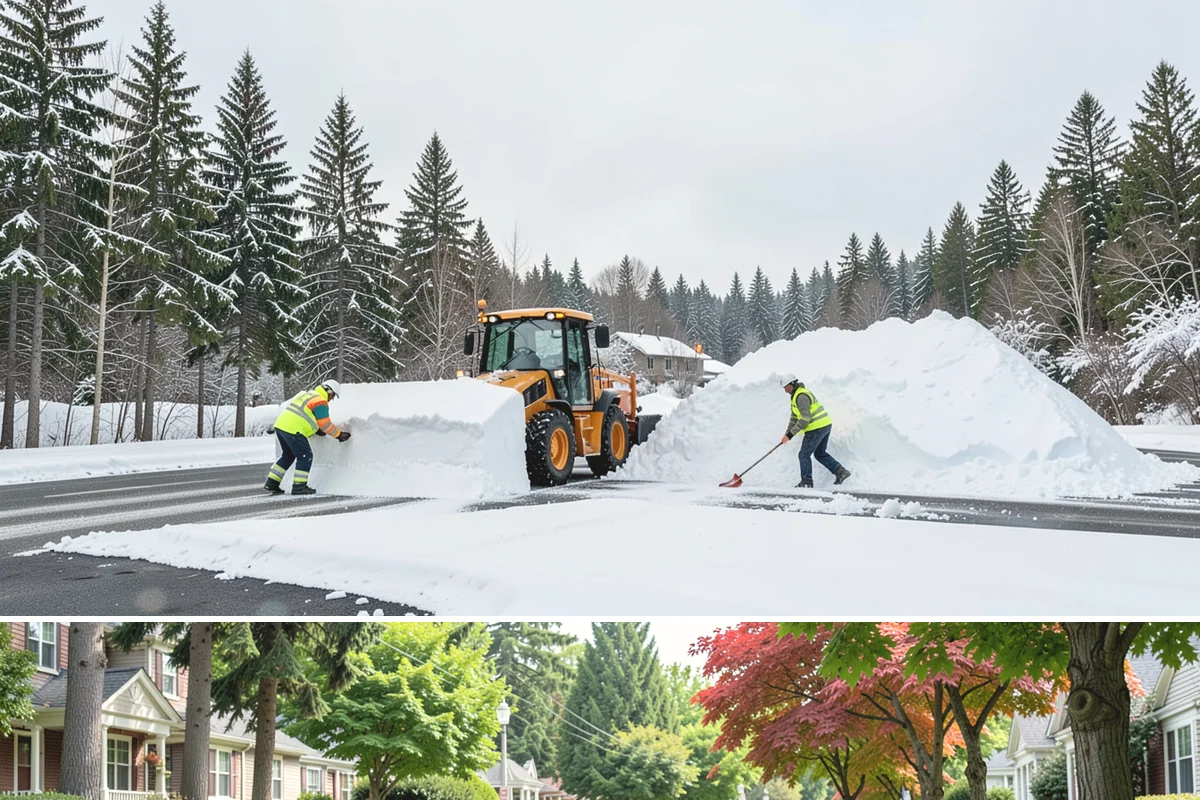 Roof Access Snow Clearing in Beaux Arts Village, King County, WA - Roof access clearing is most needed after the heavy, wet snowfalls that occasionally blanket the lowlands from December through...